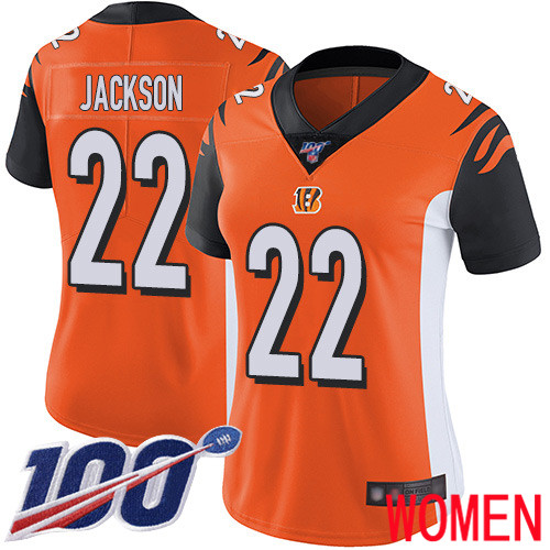 Cincinnati Bengals Limited Orange Women William Jackson Alternate Jersey NFL Footballl #22 100th Season Vapor Untouchable
